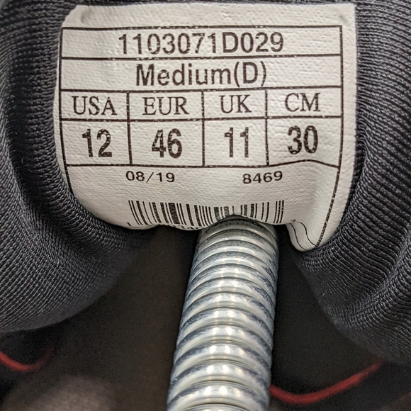 Brooks Adrenaline Gts 20 Mens Black Ebony Ketchup Size 12D pre owned - Picture 11 of 14